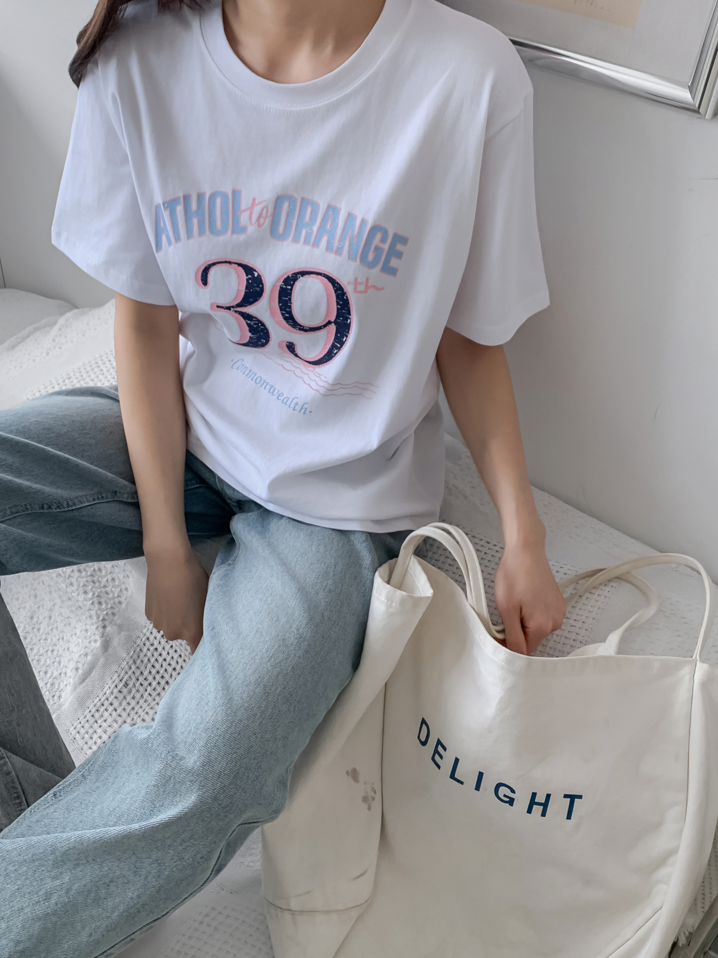 コットンラウンドネック半袖プリントTシャツ | 詳細画像26