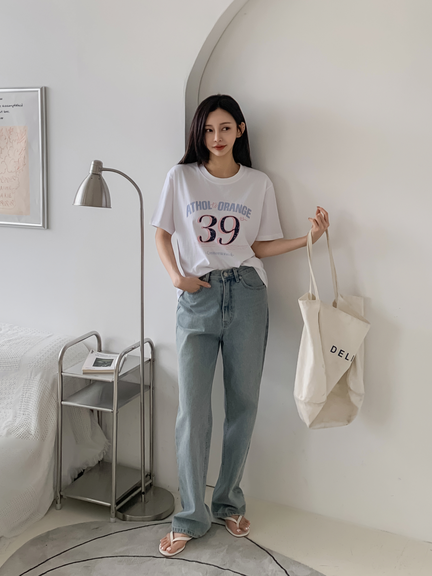 コットンラウンドネック半袖プリントTシャツ | 詳細画像29