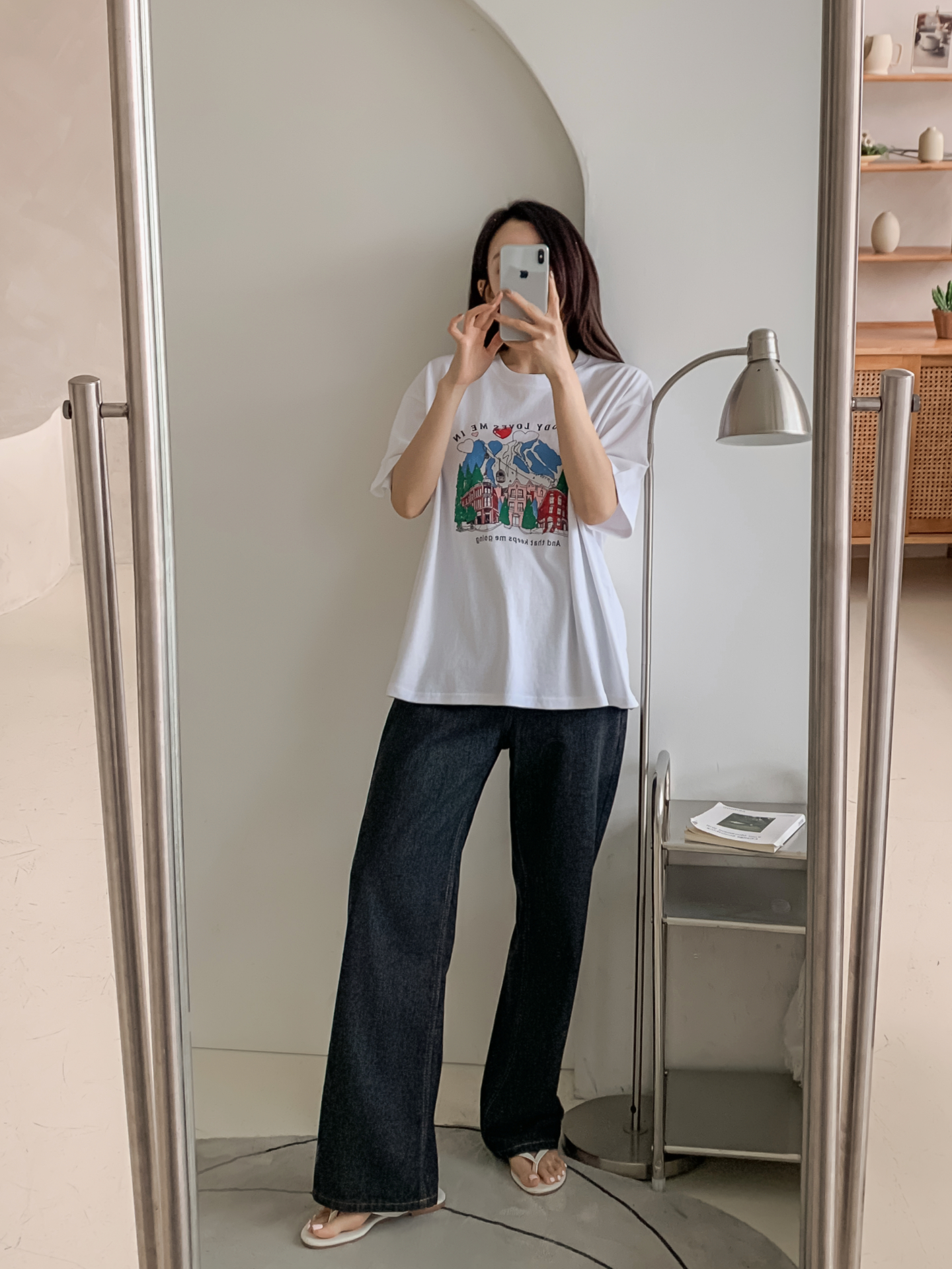 コットンラウンドネック半袖プリントTシャツ | 詳細画像6
