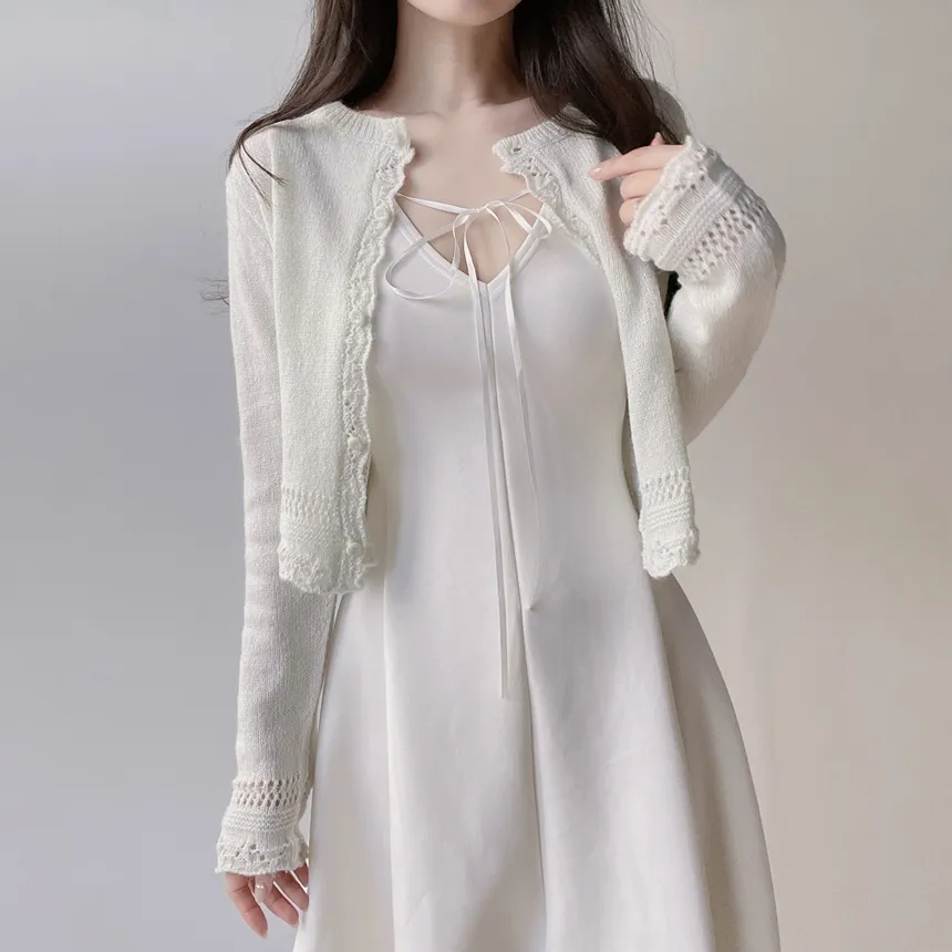 フレアミニリボンノースリワンピース | mirangmirang | 詳細画像5