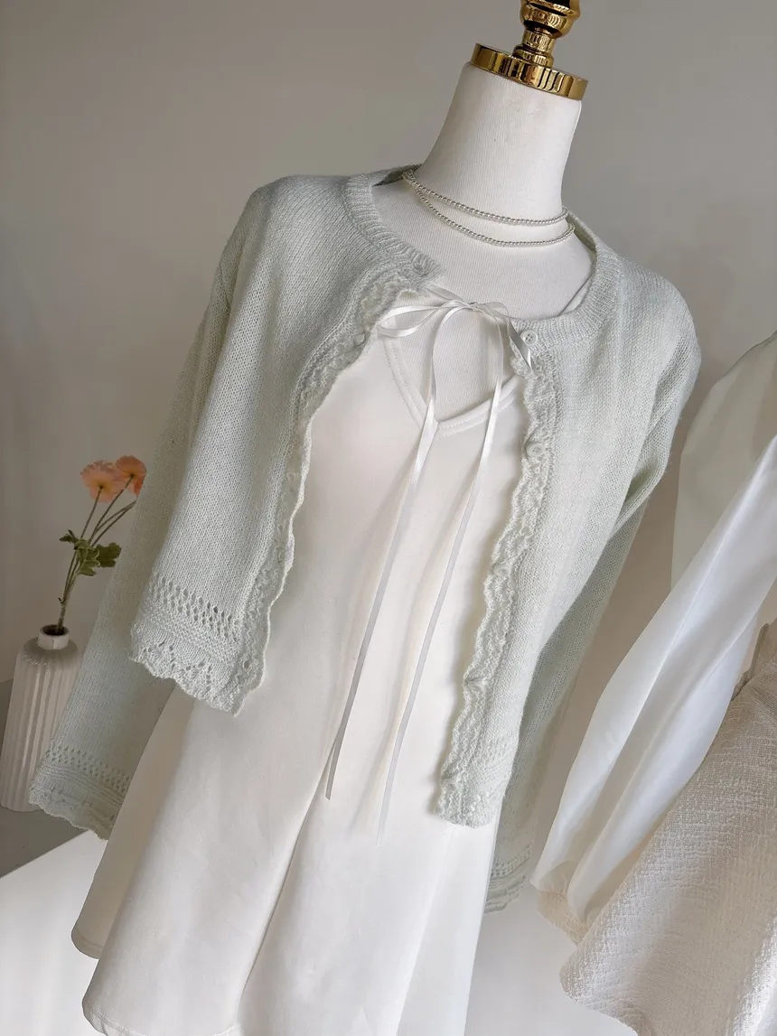 フレアミニリボンノースリワンピース | mirangmirang | 詳細画像15