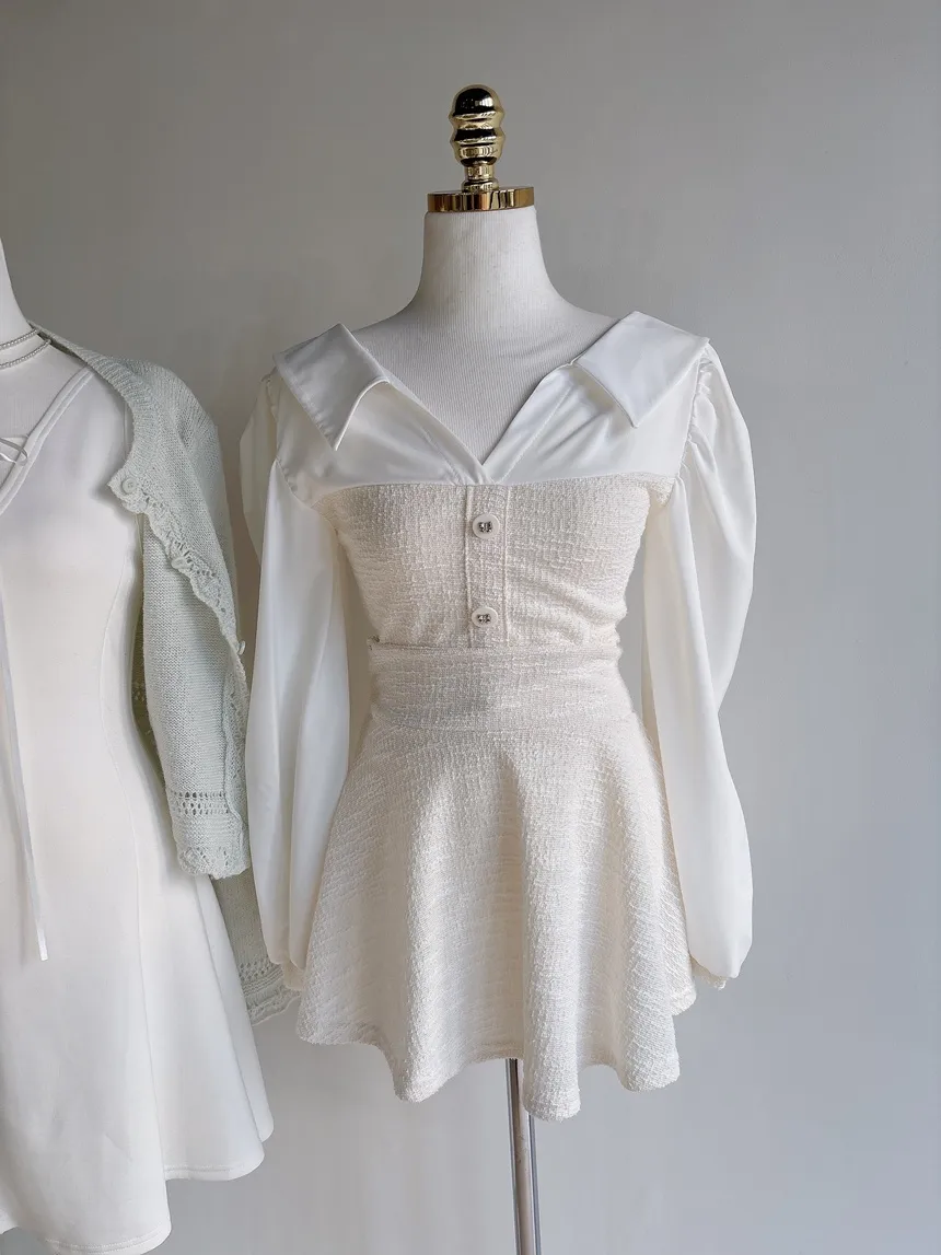 フレアミニリボンノースリワンピース | mirangmirang | 詳細画像17