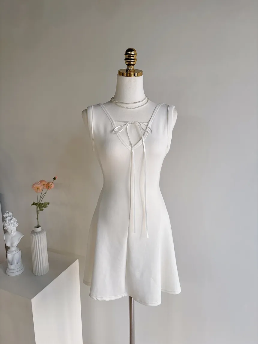 フレアミニリボンノースリワンピース | mirangmirang | 詳細画像24