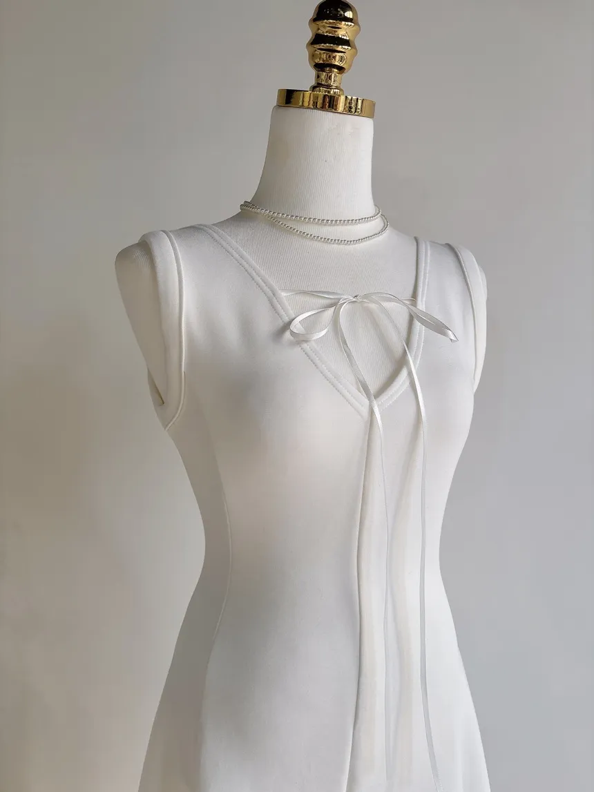 フレアミニリボンノースリワンピース | mirangmirang | 詳細画像25