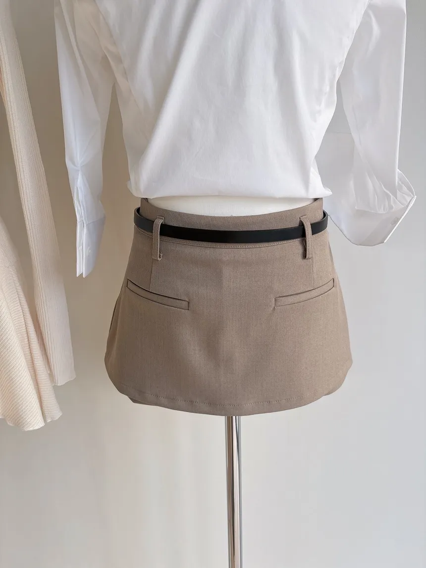 リブニットフレア長袖ボタンワンピース | mirangmirang | 詳細画像27