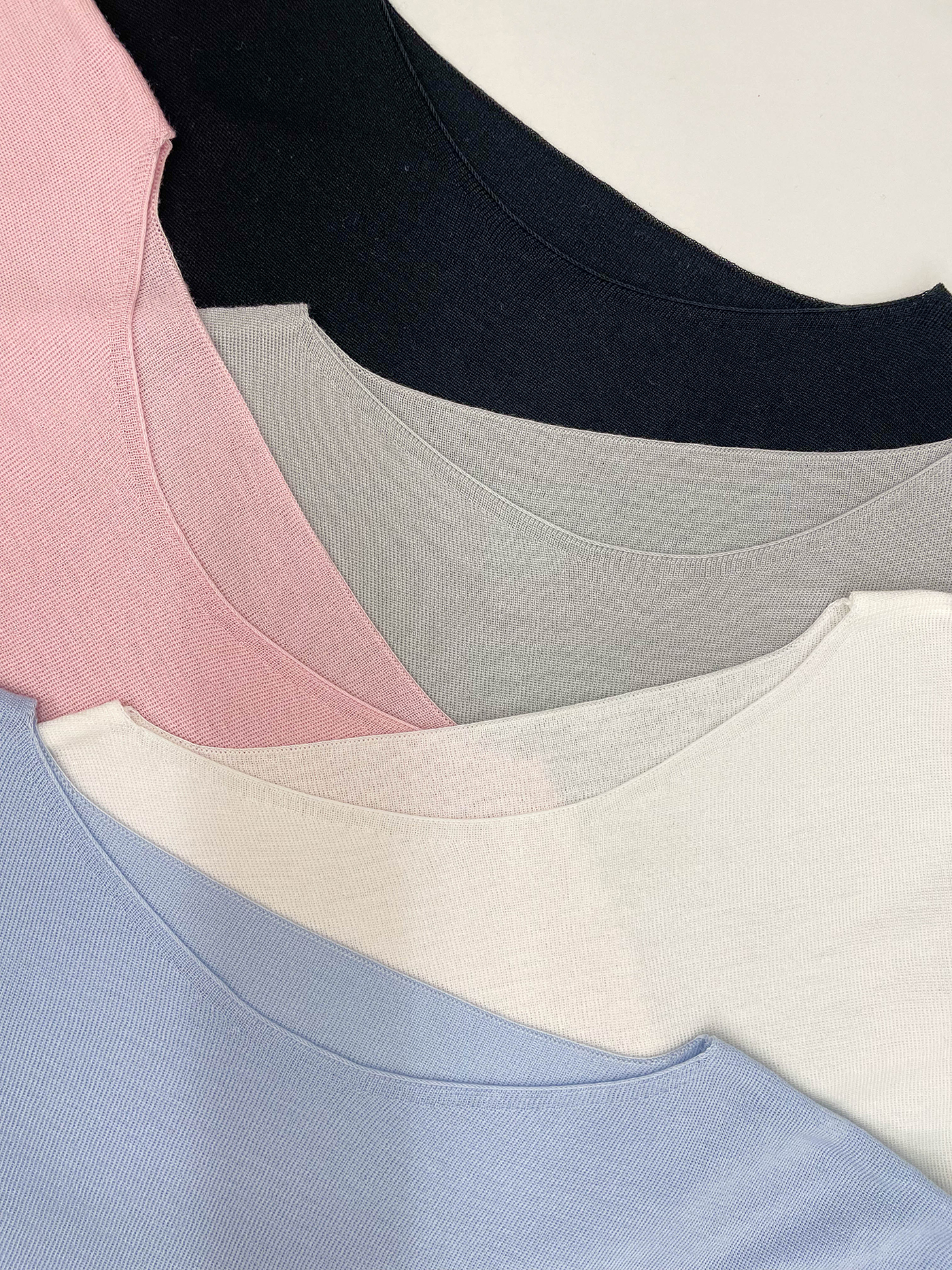 アクリルボートネックフレンチスリーブドルマンルーズ無地ノースリーブ | 詳細画像14