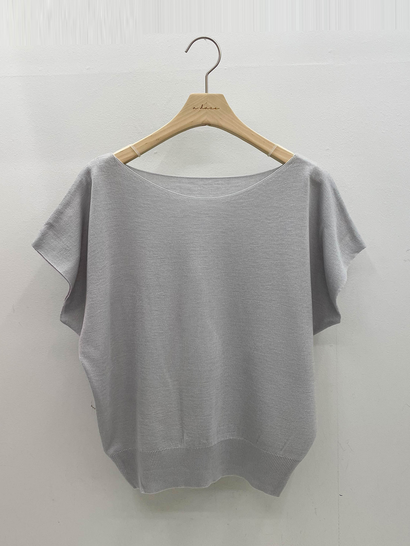 アクリルボートネックフレンチスリーブドルマンルーズ無地ノースリーブ | 詳細画像16