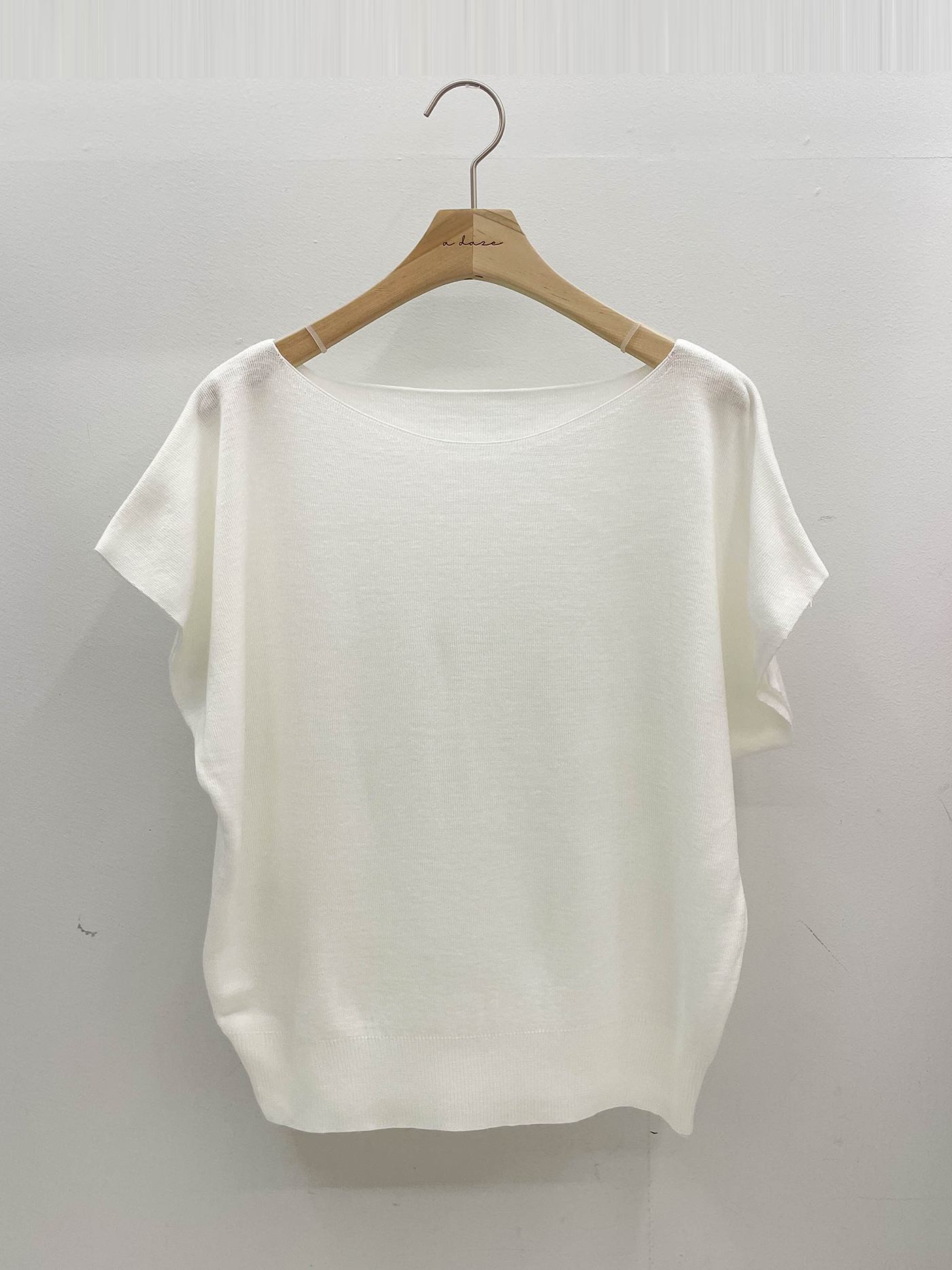 アクリルボートネックフレンチスリーブドルマンルーズ無地ノースリーブ | 詳細画像18