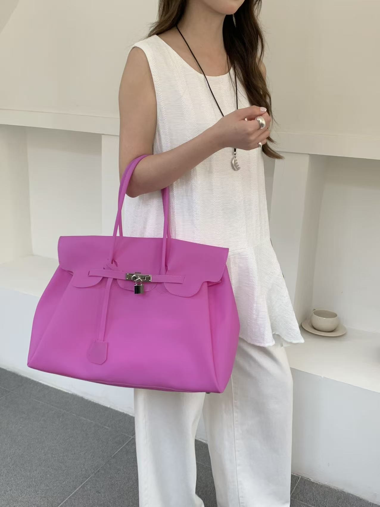 ビッグ無地トートバッグ | 詳細画像5