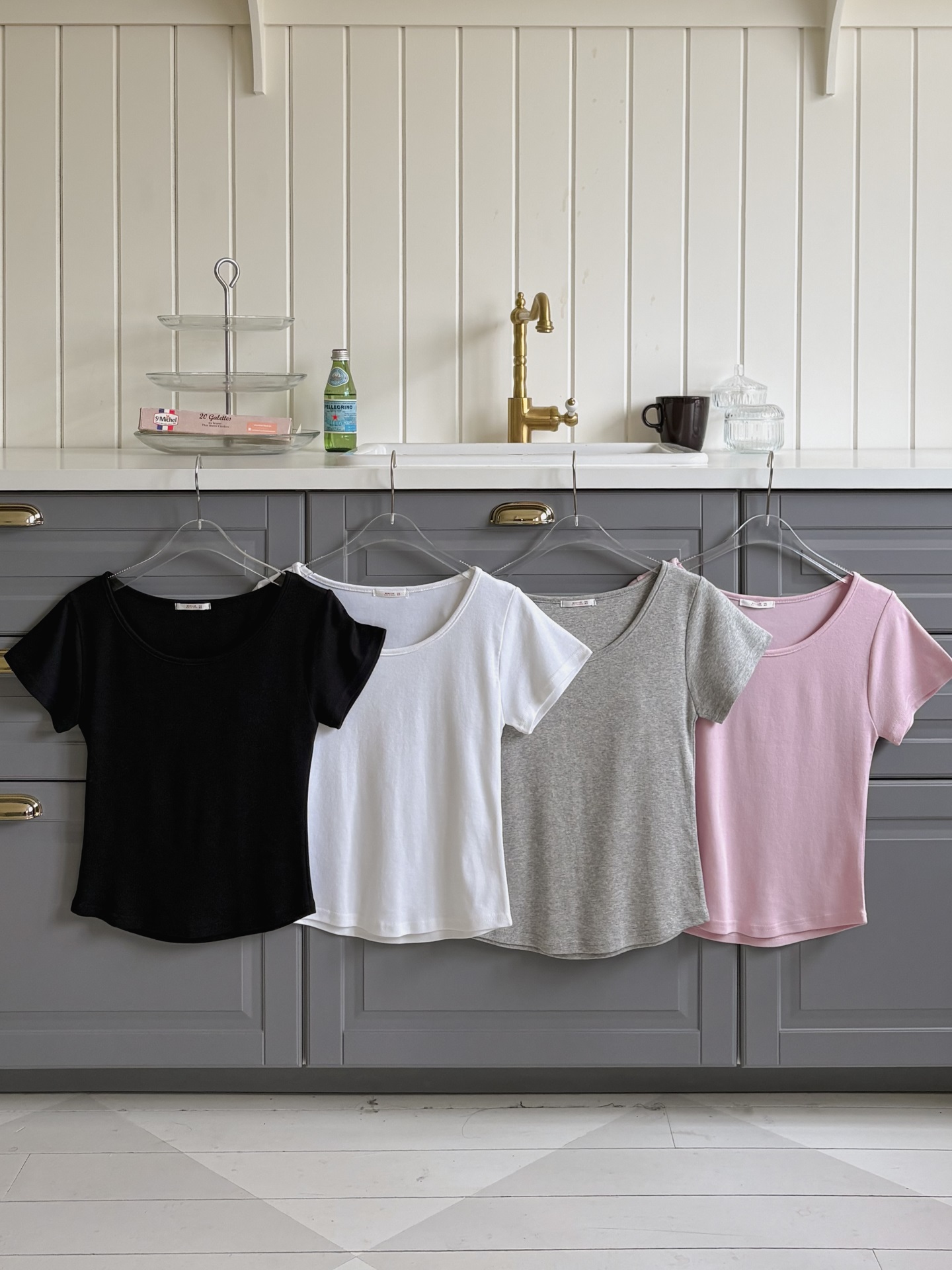 ラウンドネックベーシックスリム半袖Tシャツ | 詳細画像3