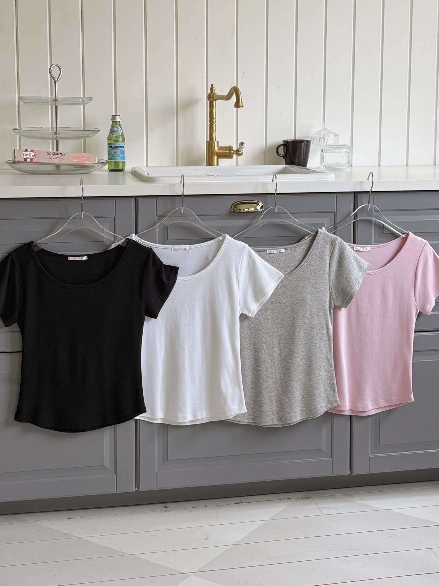 ラウンドネックベーシックスリム半袖Tシャツ | 詳細画像16