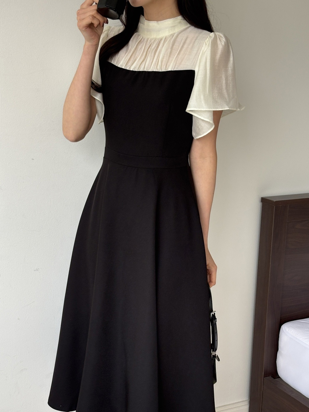 ロング半袖フレアワンピース | 詳細画像6