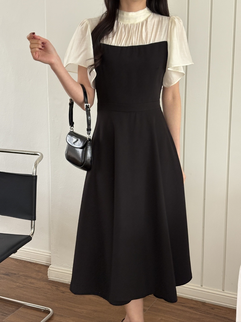 ロング半袖フレアワンピース | 詳細画像13