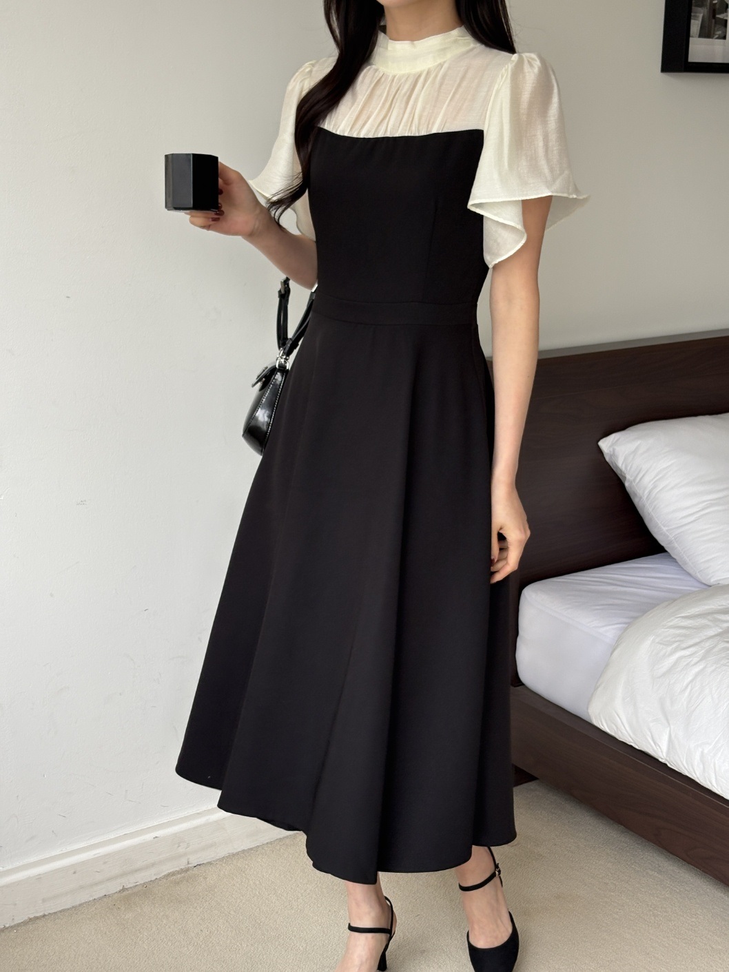 ロング半袖フレアワンピース | 詳細画像18