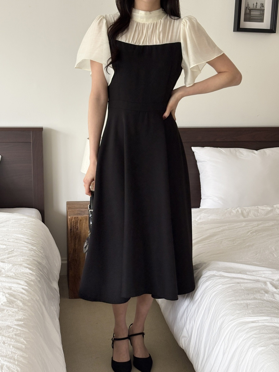 ロング半袖フレアワンピース | 詳細画像21