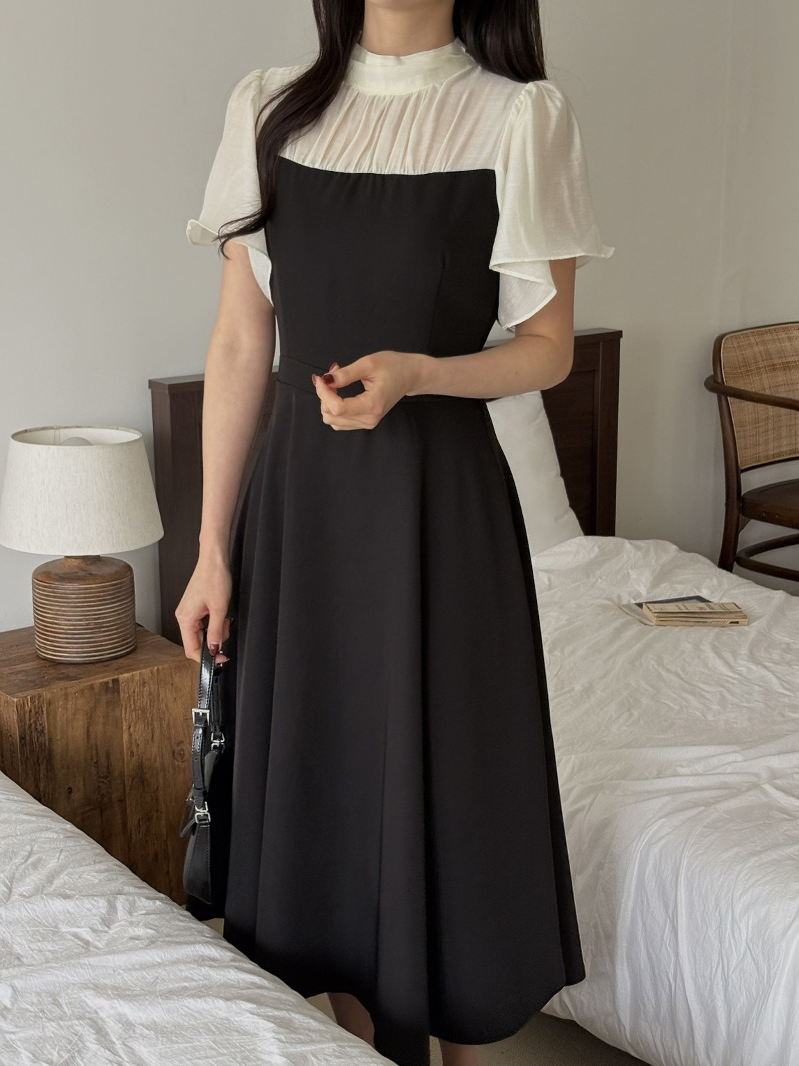 ロング半袖フレアワンピース | 詳細画像24