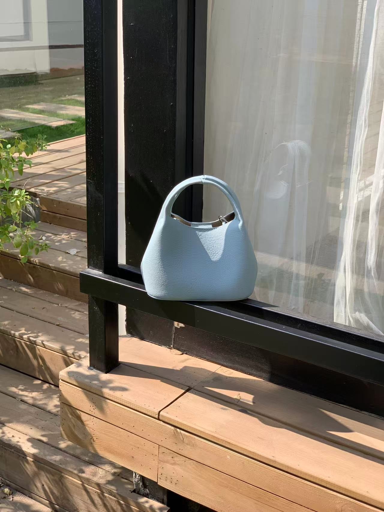 レザー調Dリングマグネットボタン無地ショルダーバッグポーチ付 | 詳細画像17