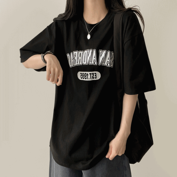 '26新品✨フォクシー “LE CLASSIC” Tシャツ　半袖　ロゴ刺繍　黒色 コットンラウンドネックベーシックオーバーサイズボクシー半袖ロゴT