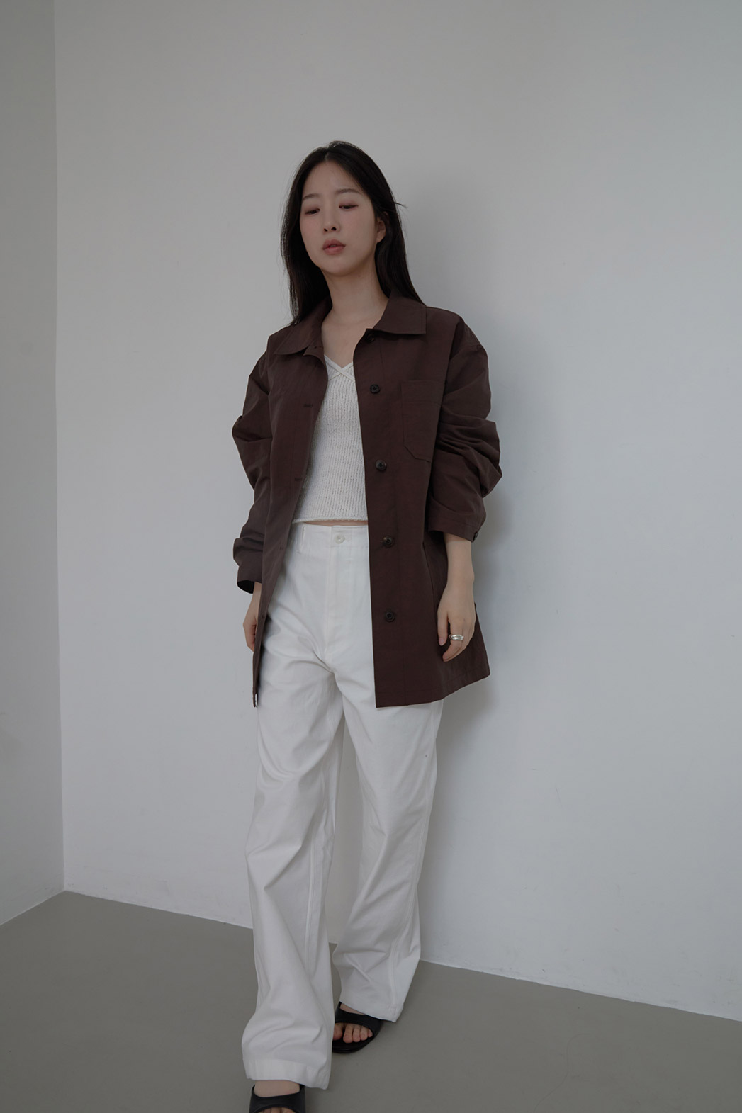 ストレッチコットンアジャストワイド無地パンツオールシーズン | 詳細画像6