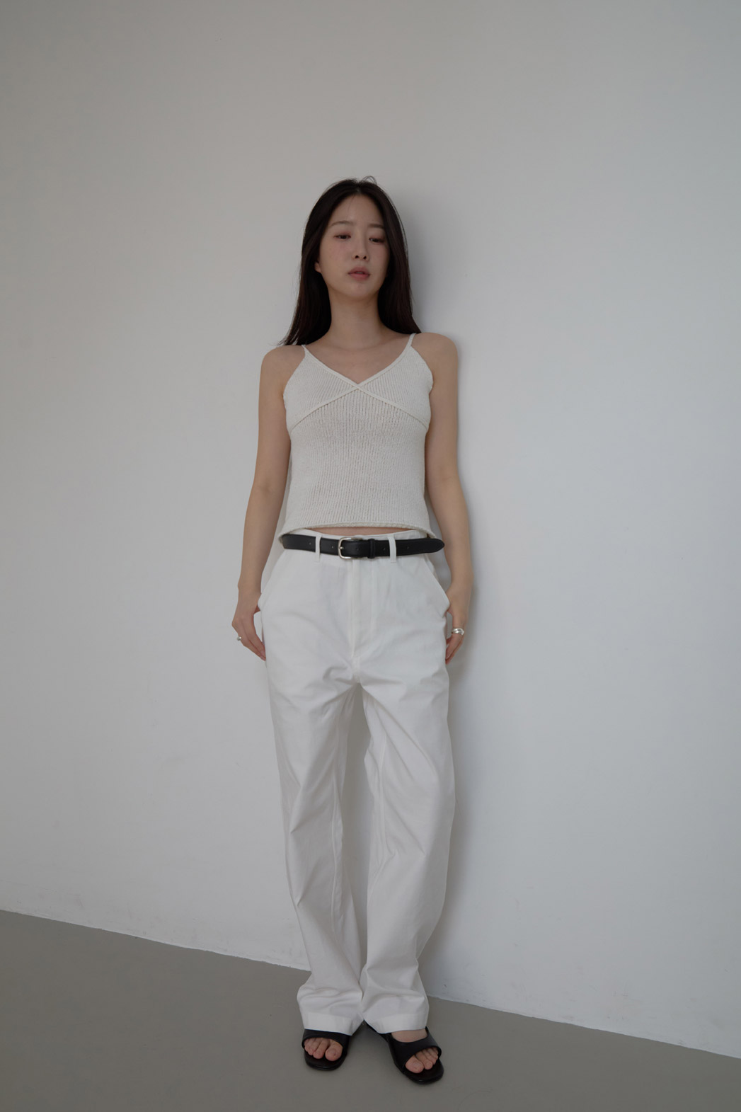 ストレッチコットンアジャストワイド無地パンツオールシーズン | 詳細画像8