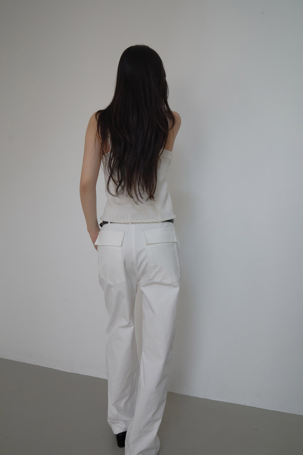 ストレッチコットンアジャストワイド無地パンツオールシーズン | 詳細画像10