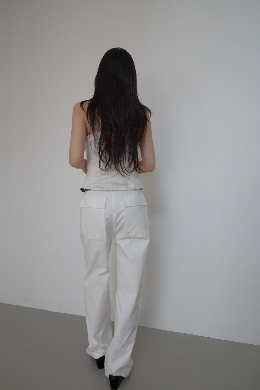 ストレッチコットンアジャストワイド無地パンツオールシーズン | 詳細画像11