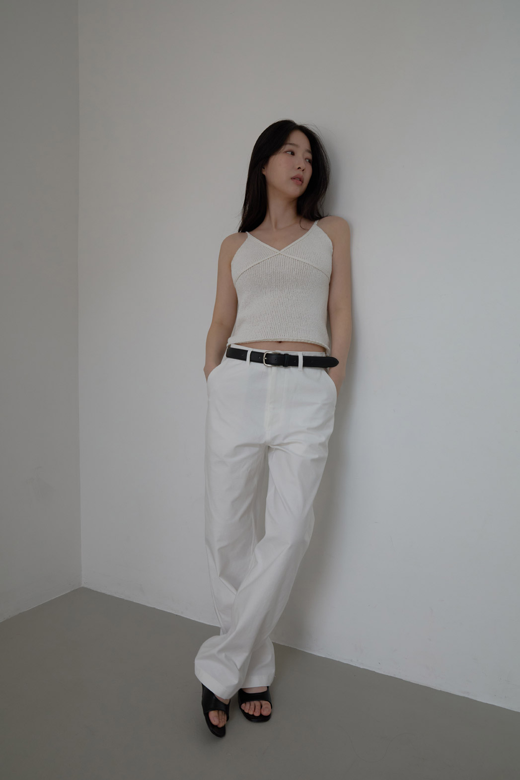 ストレッチコットンアジャストワイド無地パンツオールシーズン | 詳細画像15