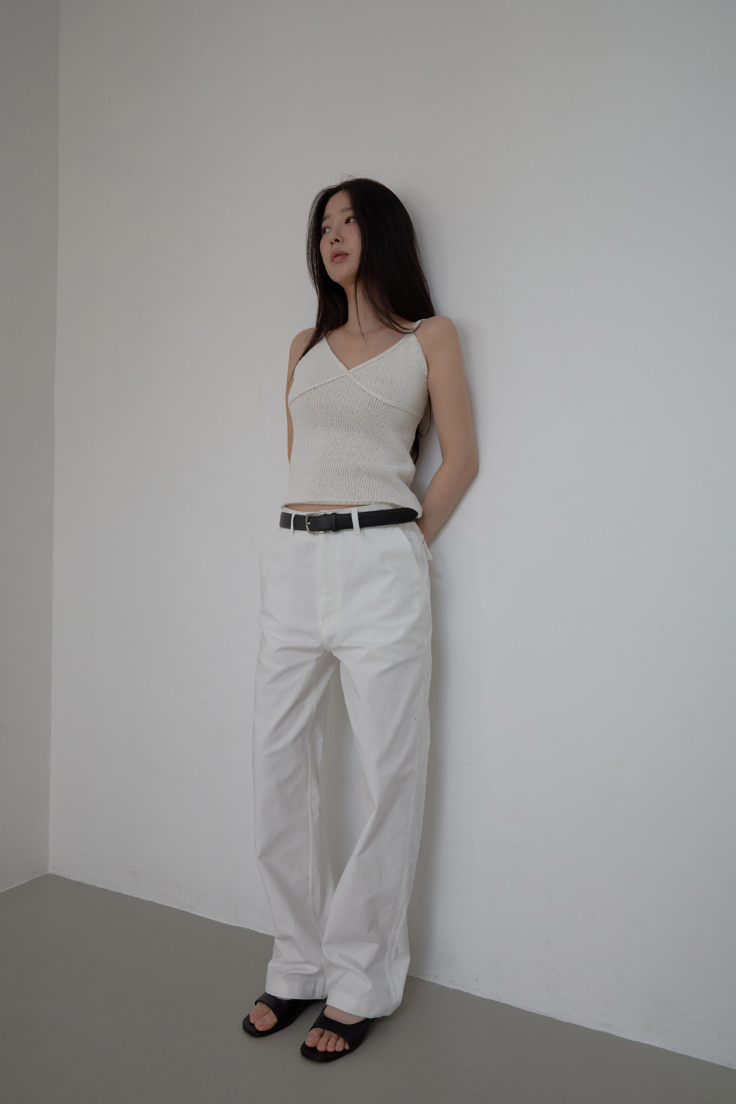 ストレッチコットンアジャストワイド無地パンツオールシーズン | 詳細画像18