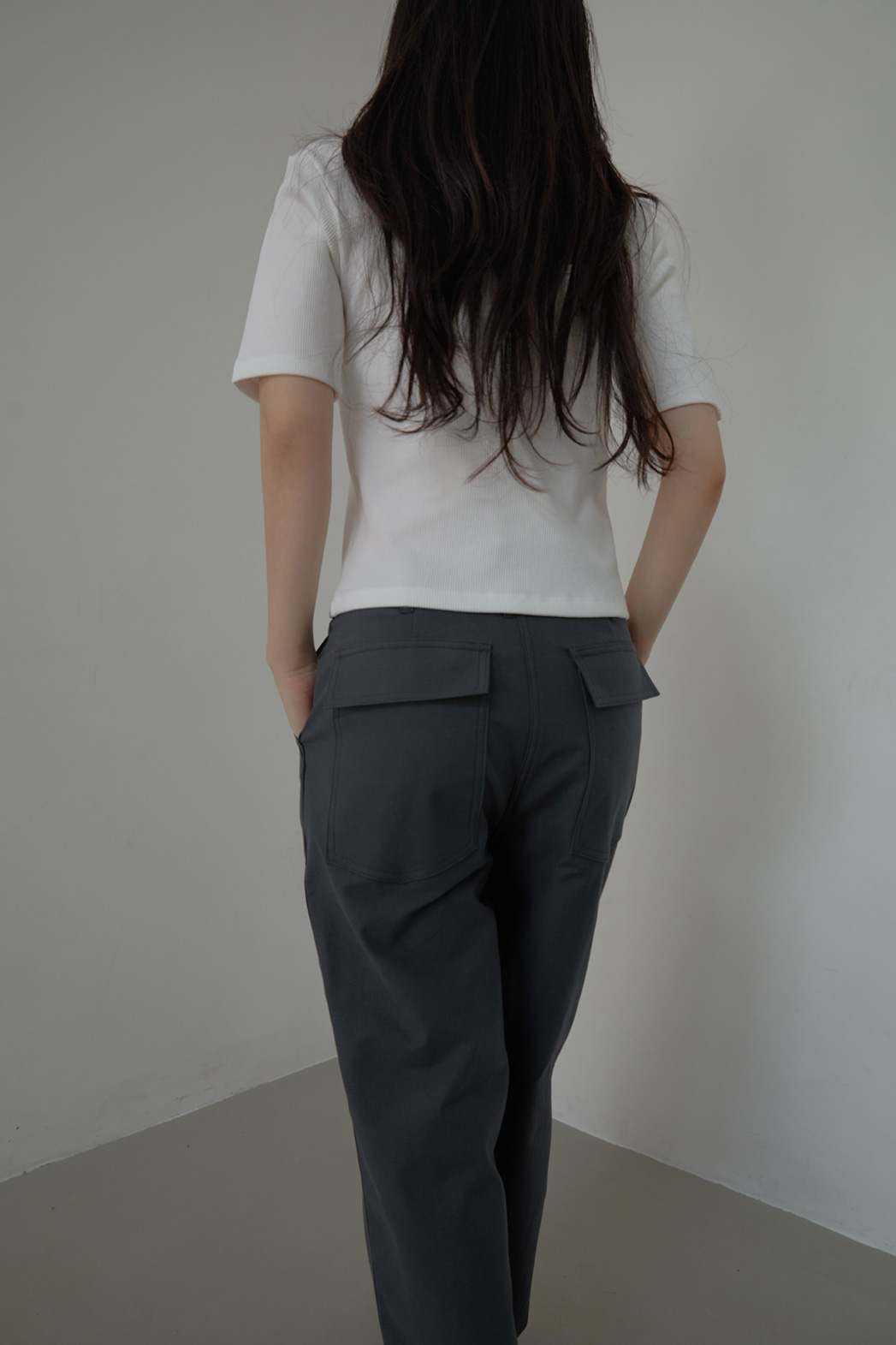 ストレッチコットンアジャストワイド無地パンツオールシーズン | 詳細画像19