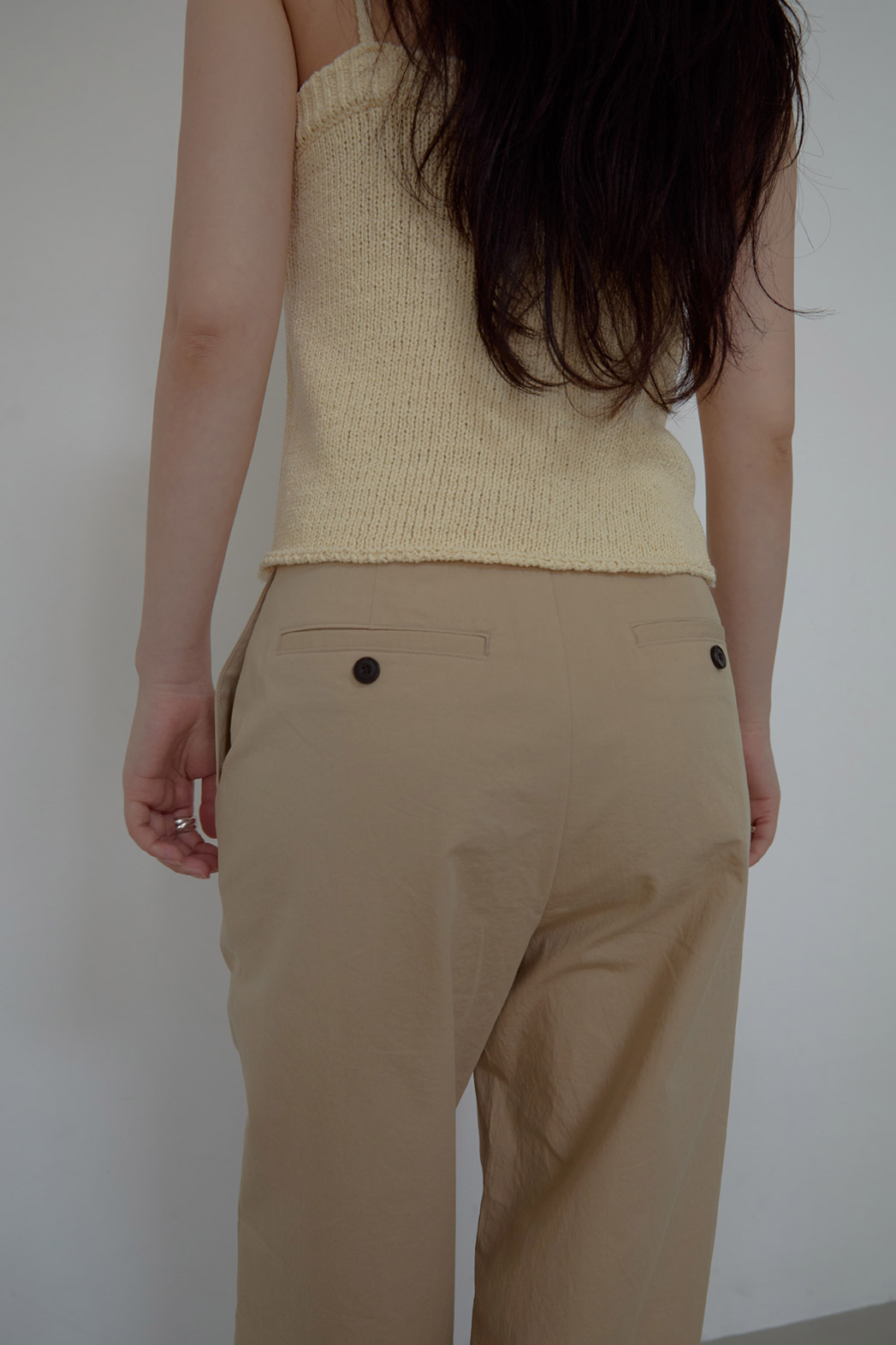 コットンベーシックワイド無地パンツオールシーズン | 詳細画像9