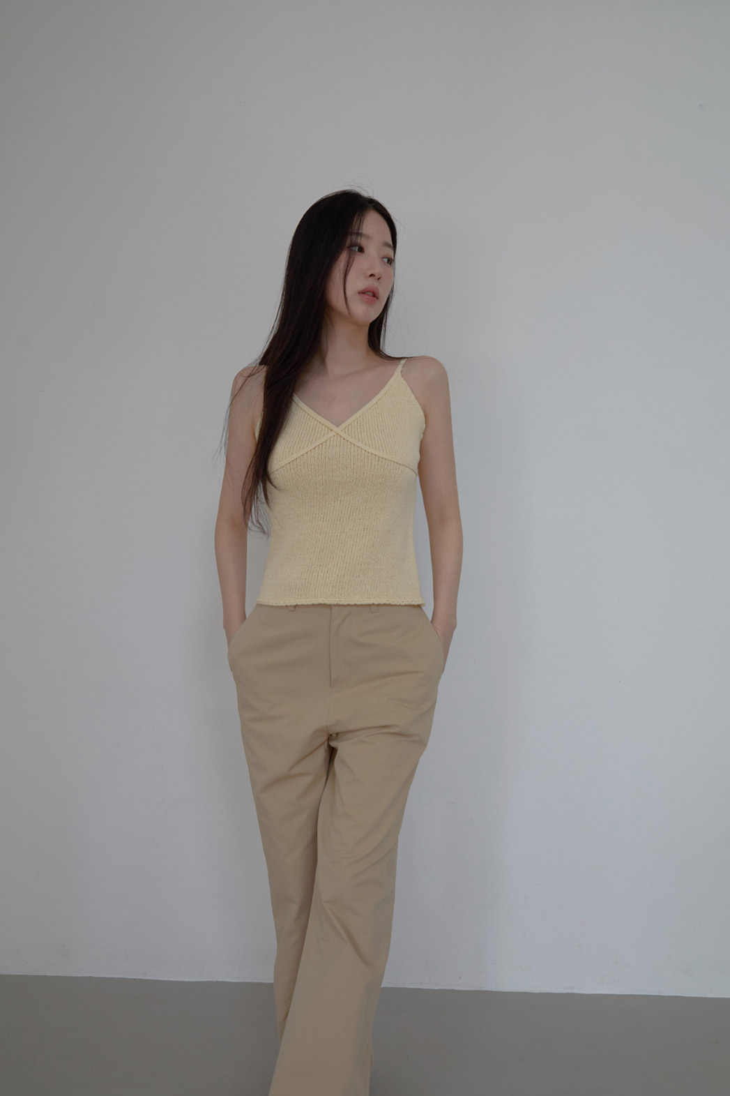 コットンベーシックワイド無地パンツオールシーズン | 詳細画像6