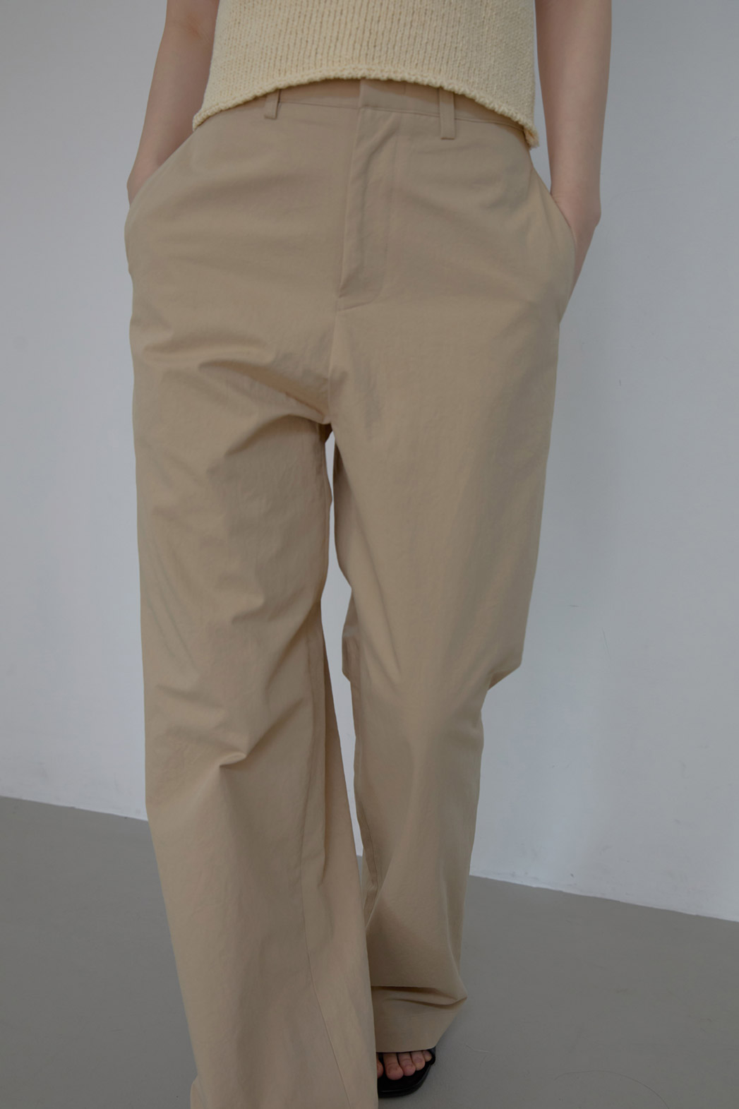 コットンベーシックワイド無地パンツオールシーズン | 詳細画像15