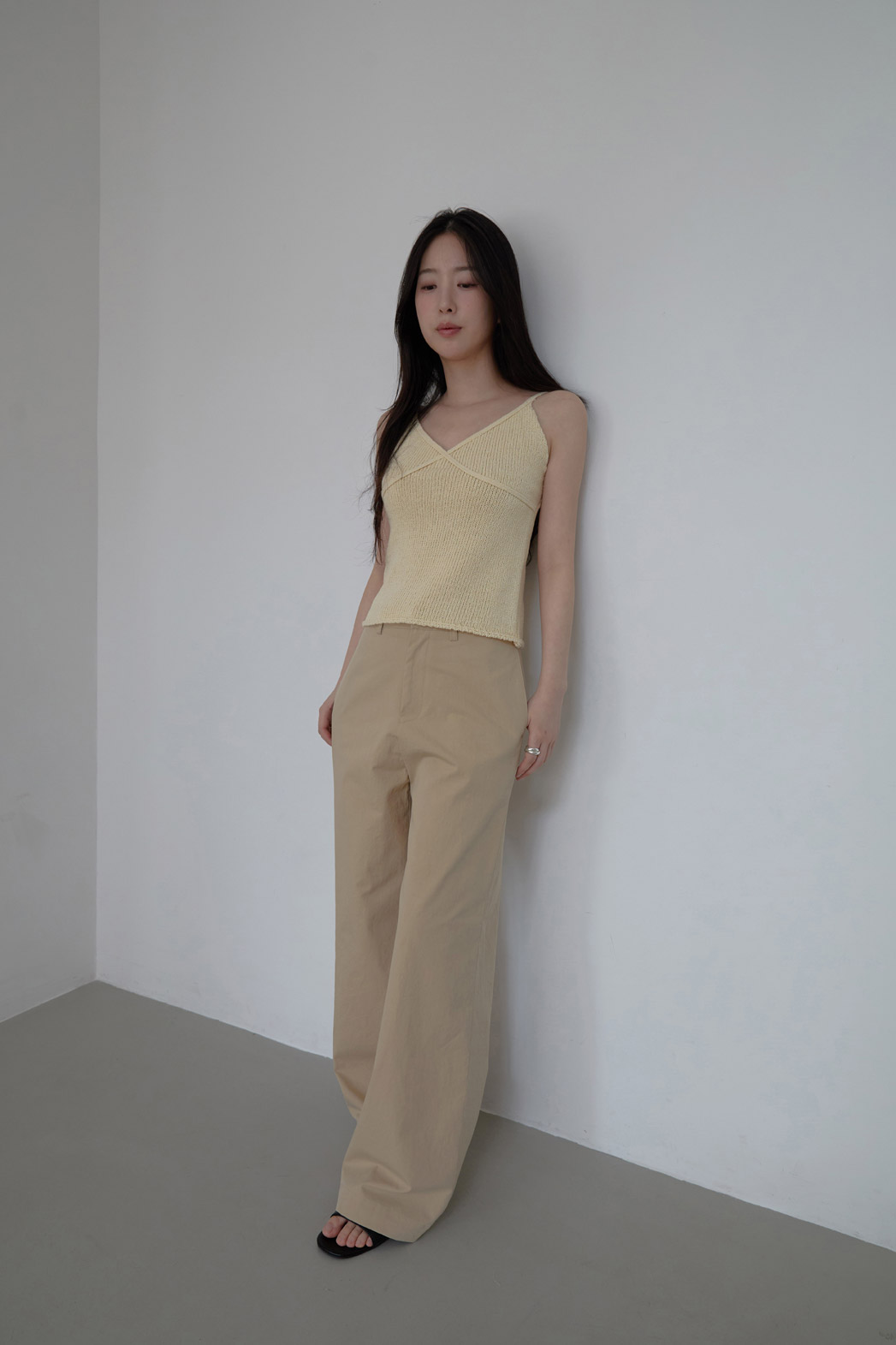 コットンベーシックワイド無地パンツオールシーズン | 詳細画像16