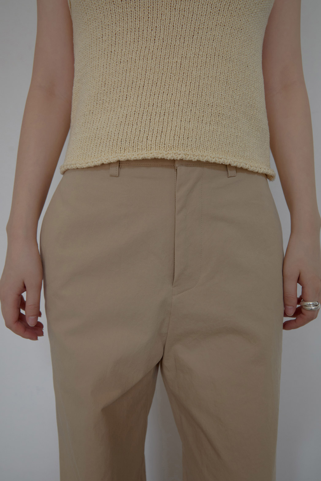 コットンベーシックワイド無地パンツオールシーズン | 詳細画像17