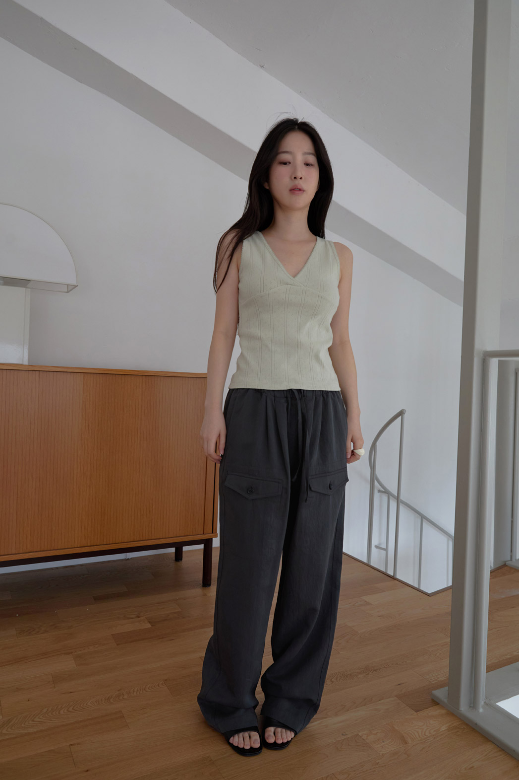 ナイロンゴムベーシックワイド無地パンツストラップ付SS | 詳細画像2