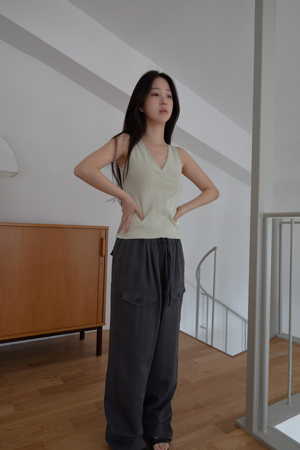 ナイロンゴムベーシックワイド無地パンツストラップ付SS | 詳細画像4