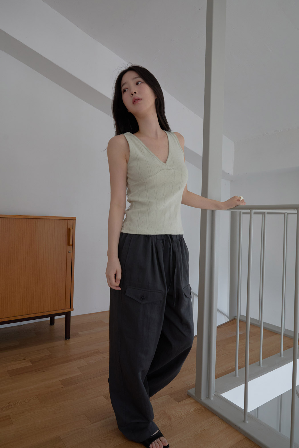 ナイロンゴムベーシックワイド無地パンツストラップ付SS | 詳細画像5