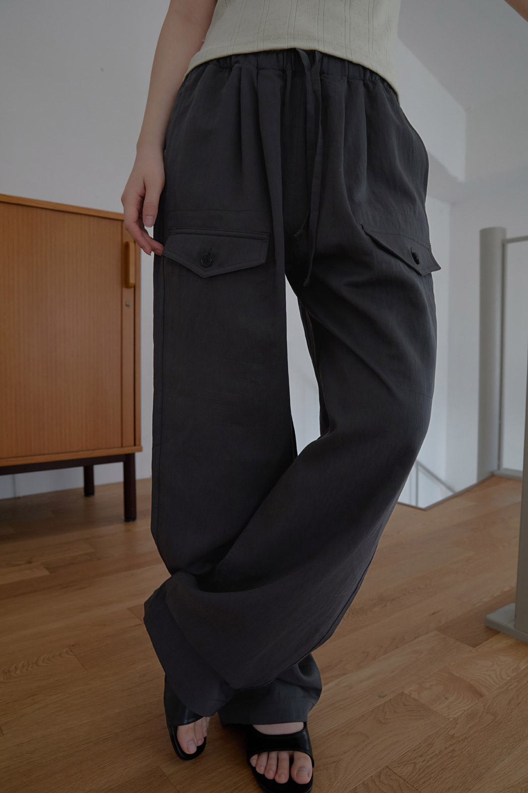 ナイロンゴムベーシックワイド無地パンツストラップ付SS | 詳細画像16