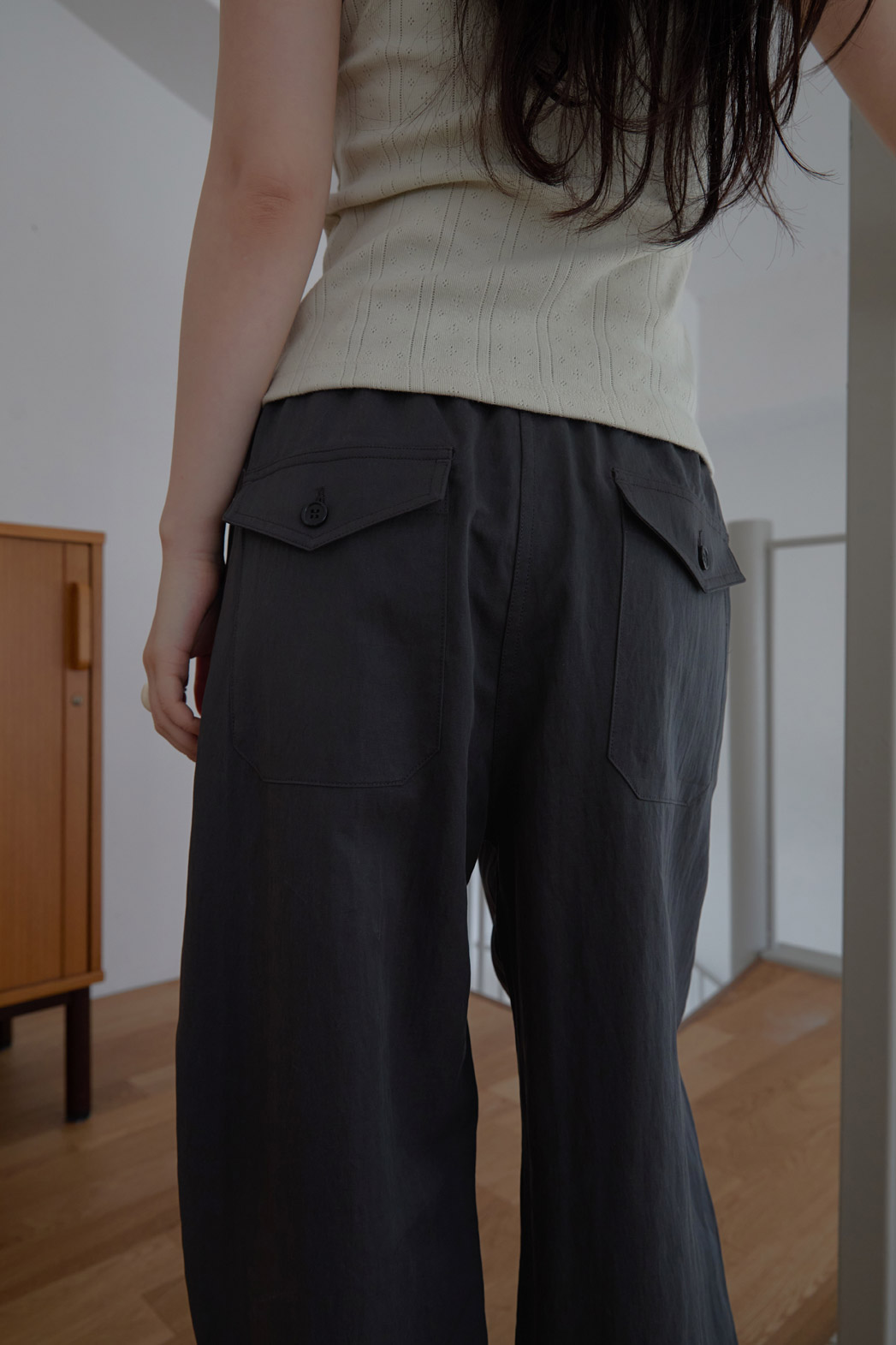 ナイロンゴムベーシックワイド無地パンツストラップ付SS | 詳細画像17