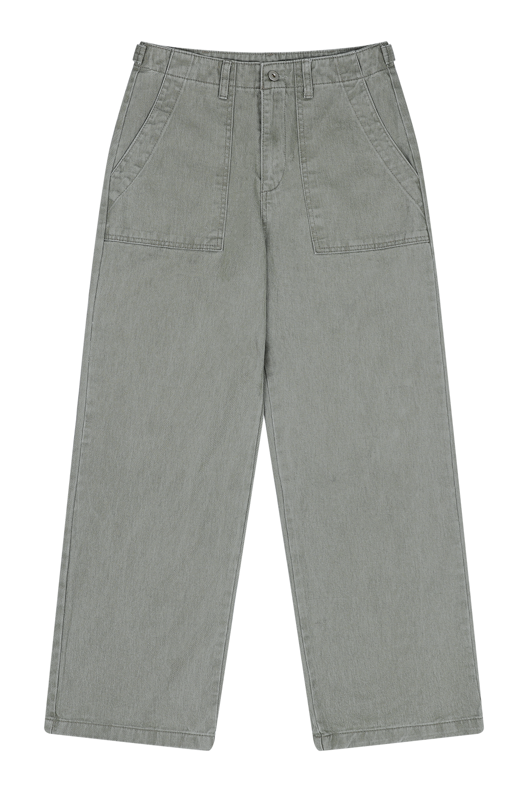 コットンアジャストベーシックワイド無地デニムパンツオールシーズン | 詳細画像20