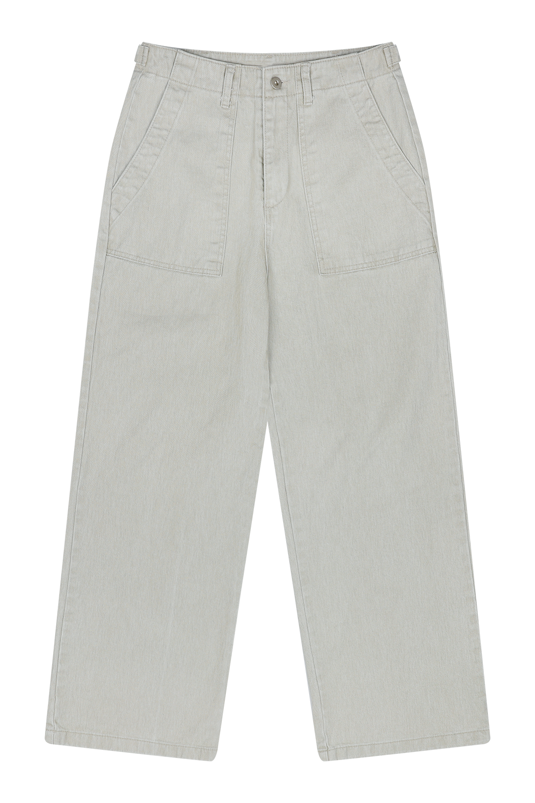 コットンアジャストベーシックワイド無地デニムパンツオールシーズン | 詳細画像18