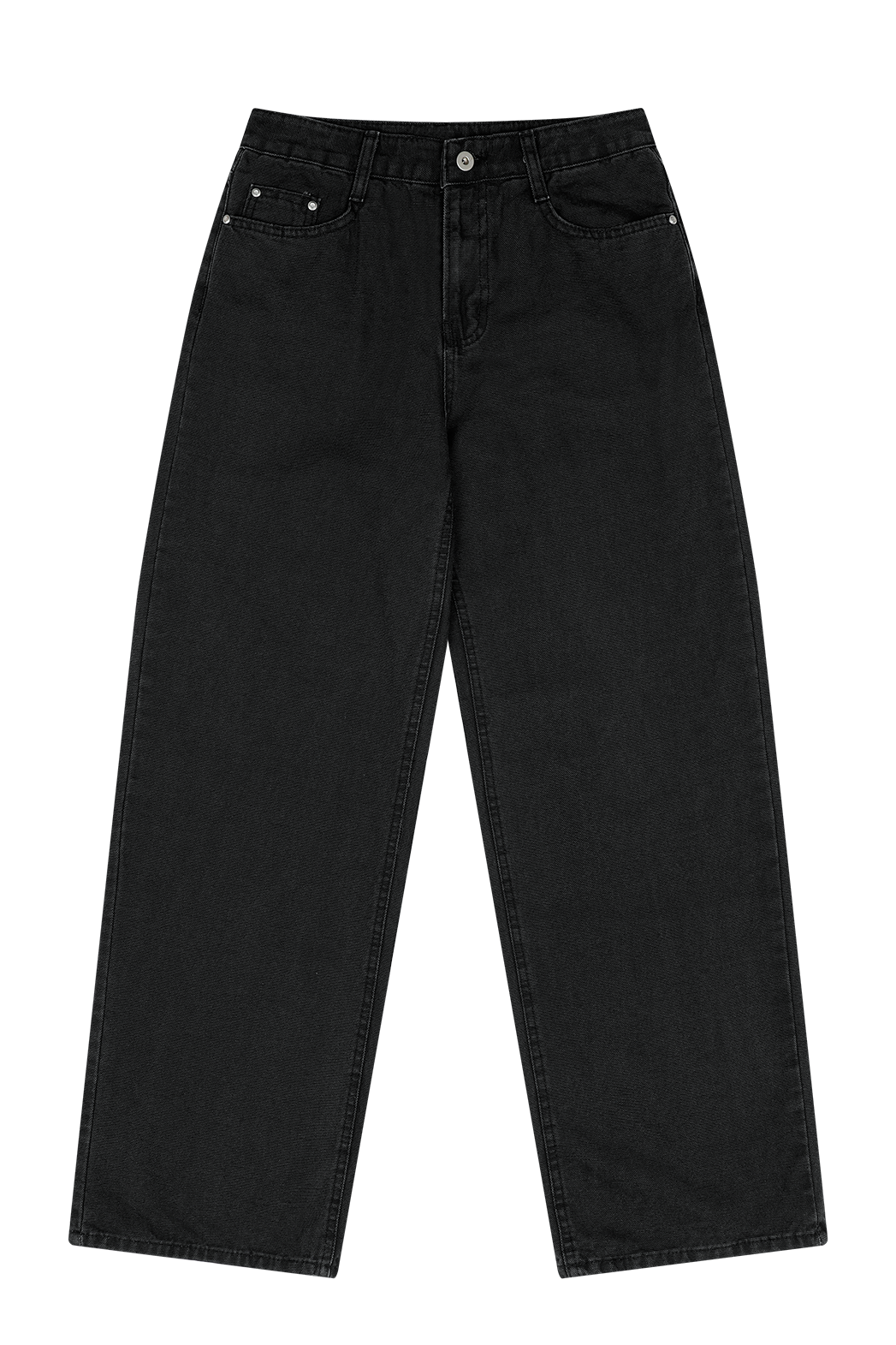 コットンアジャストベーシックワイド無地デニムパンツオールシーズン | 詳細画像23