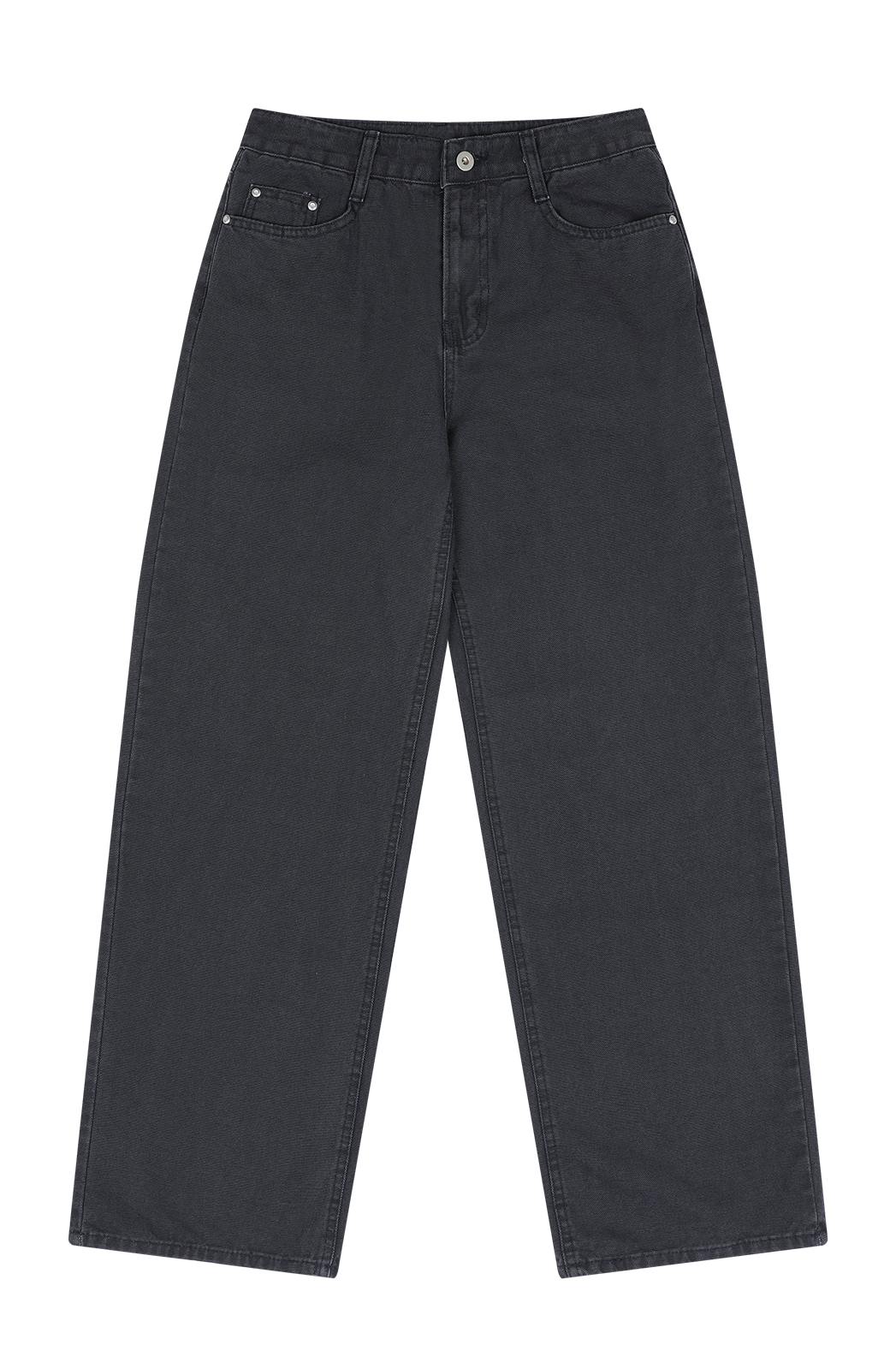 コットンアジャストベーシックワイド無地デニムパンツオールシーズン | 詳細画像22