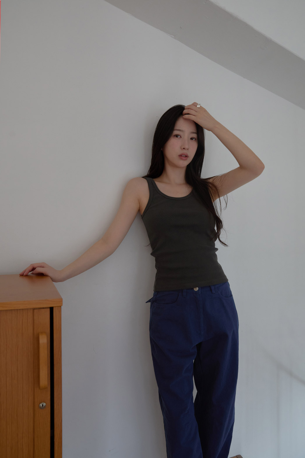 コットンベーシックワイド無地パンツオールシーズン | 詳細画像7