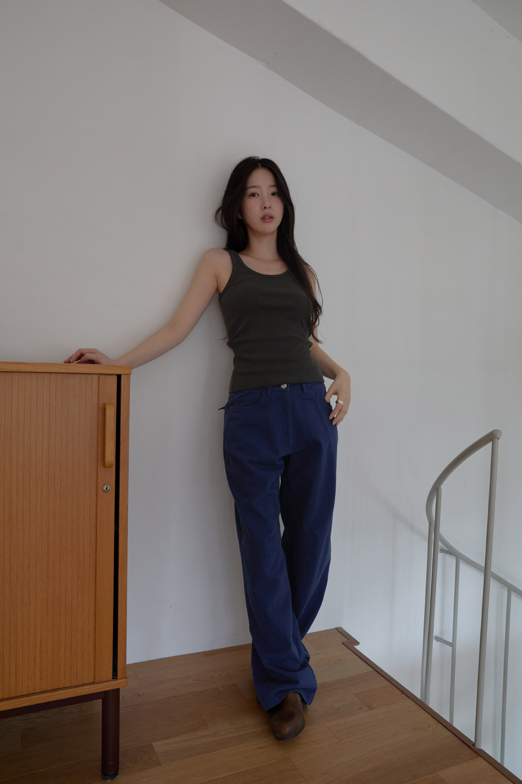 コットンベーシックワイド無地パンツオールシーズン | 詳細画像8