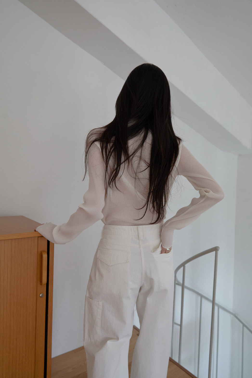 コットンベーシックワイド無地パンツオールシーズン | 詳細画像27