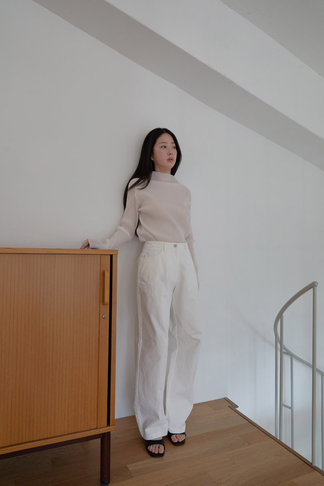 コットンベーシックワイド無地パンツオールシーズン | 詳細画像28