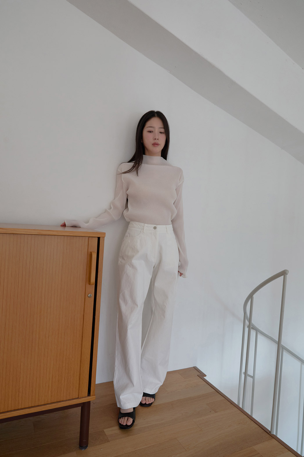 コットンベーシックワイド無地パンツオールシーズン | 詳細画像29