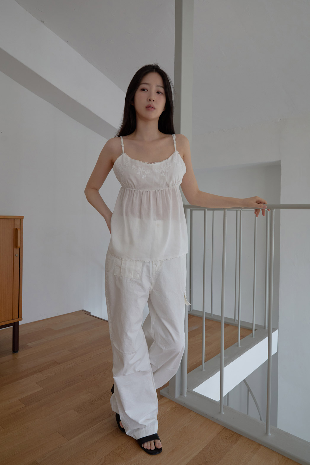 コットンアジャストベーシックワイド無地パンツSS | 詳細画像11