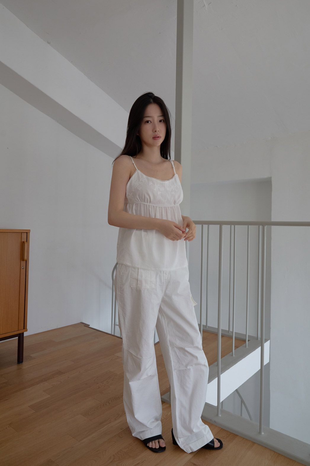 コットンアジャストベーシックワイド無地パンツSS | 詳細画像12